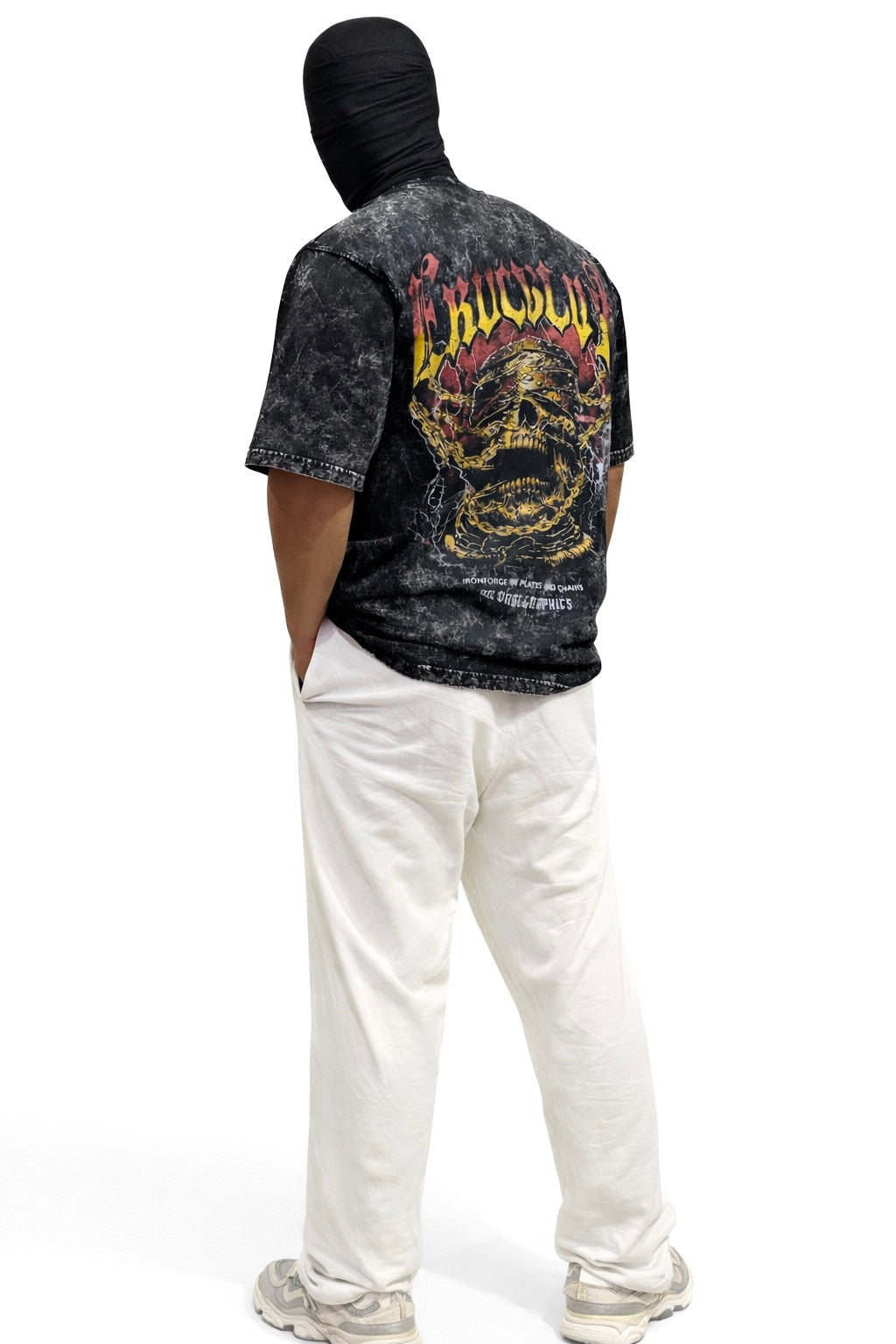 Cruciburn Unisex Acid Washed Oversized Tee