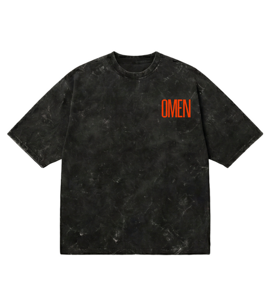 Omen Unisex Acid Washed Oversized Tee