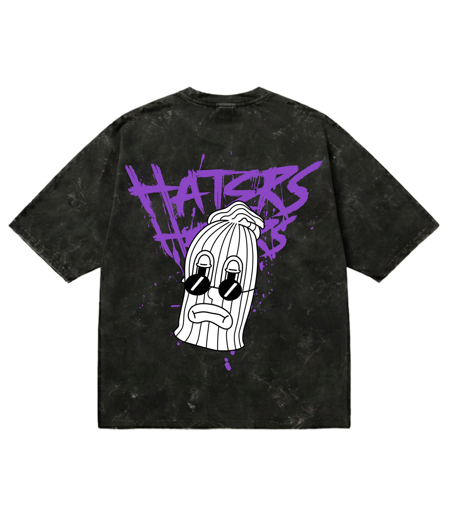 Haters Unisex Acid Washed Oversized Tee