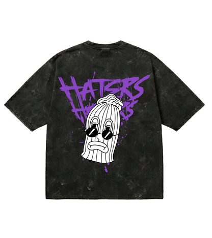 Haters Unisex Acid Washed Oversized Tee