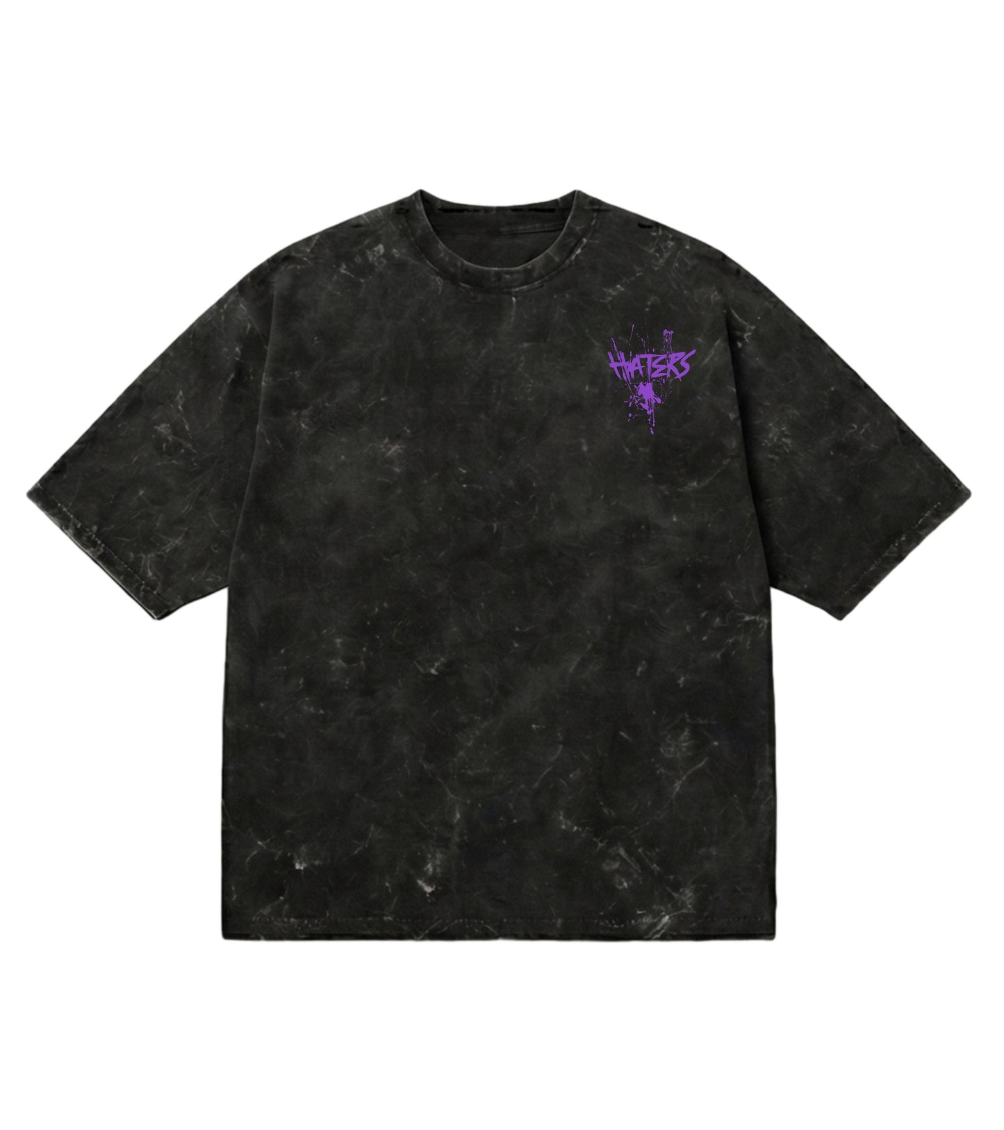 Haters Unisex Acid Washed Oversized Tee