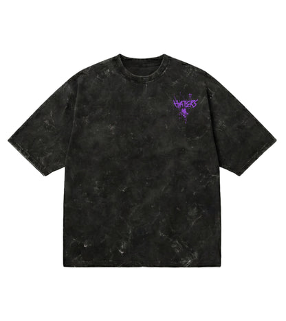 Haters Unisex Acid Washed Oversized Tee