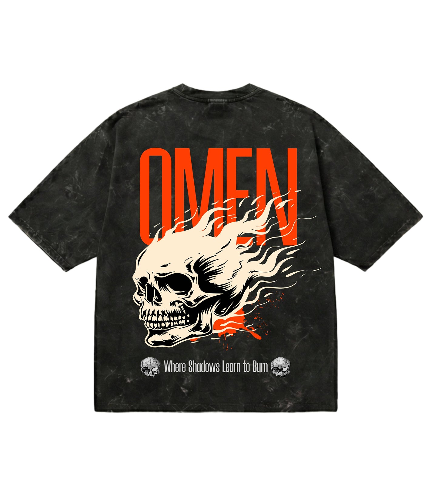 Omen Unisex Acid Washed Oversized Tee