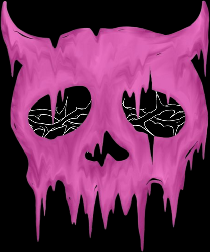 Drip Skull Unisex Acid Washed Hoodie