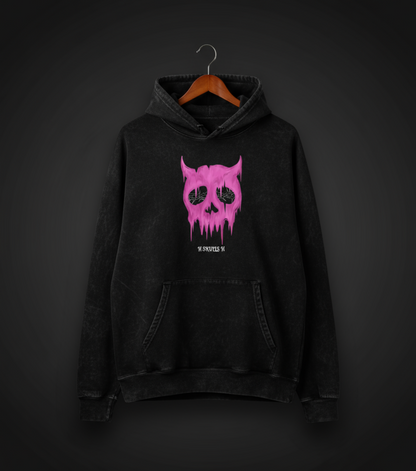 Drip Skull Unisex Acid Washed Hoodie