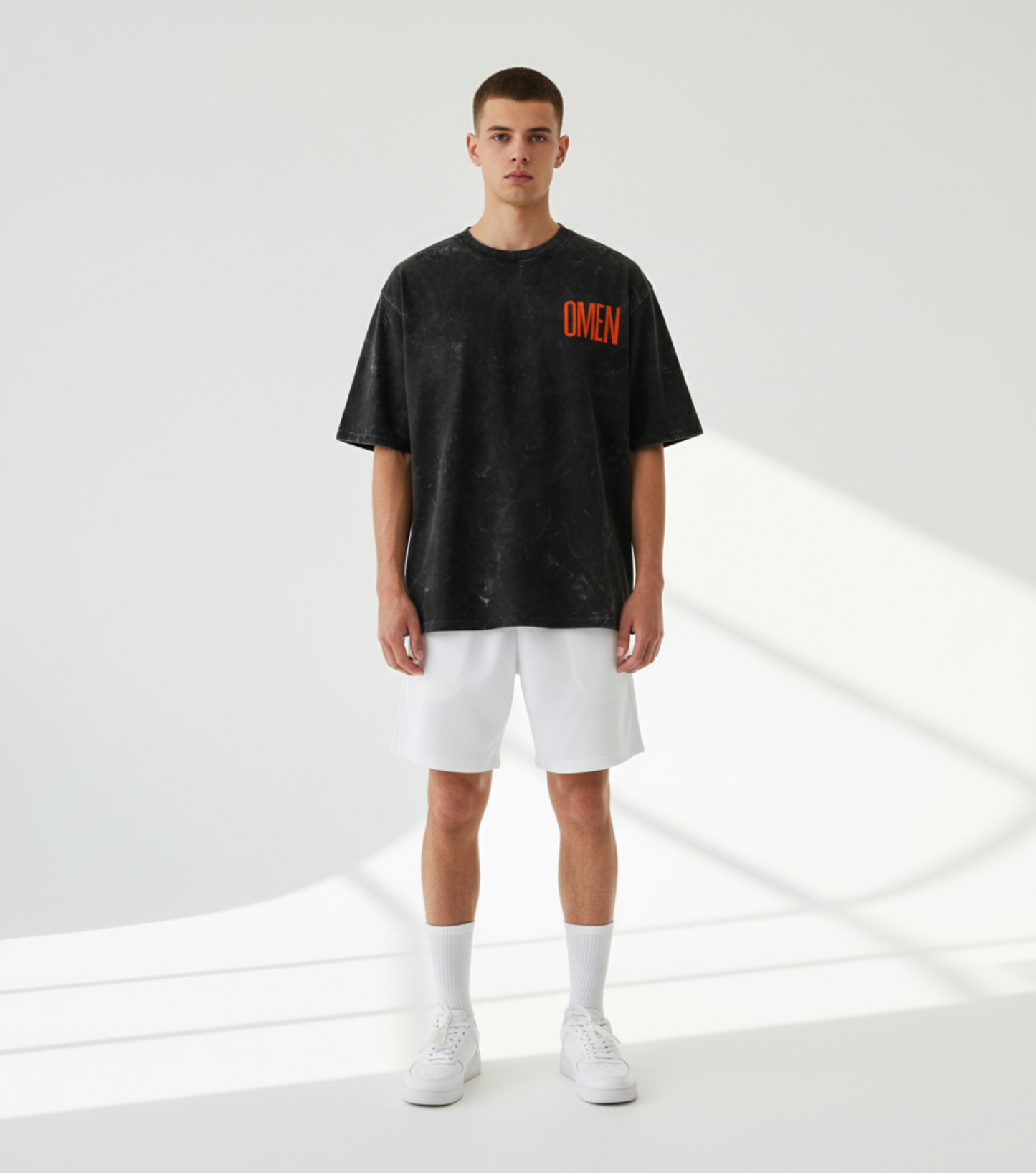 Omen Unisex Acid Washed Oversized Tee