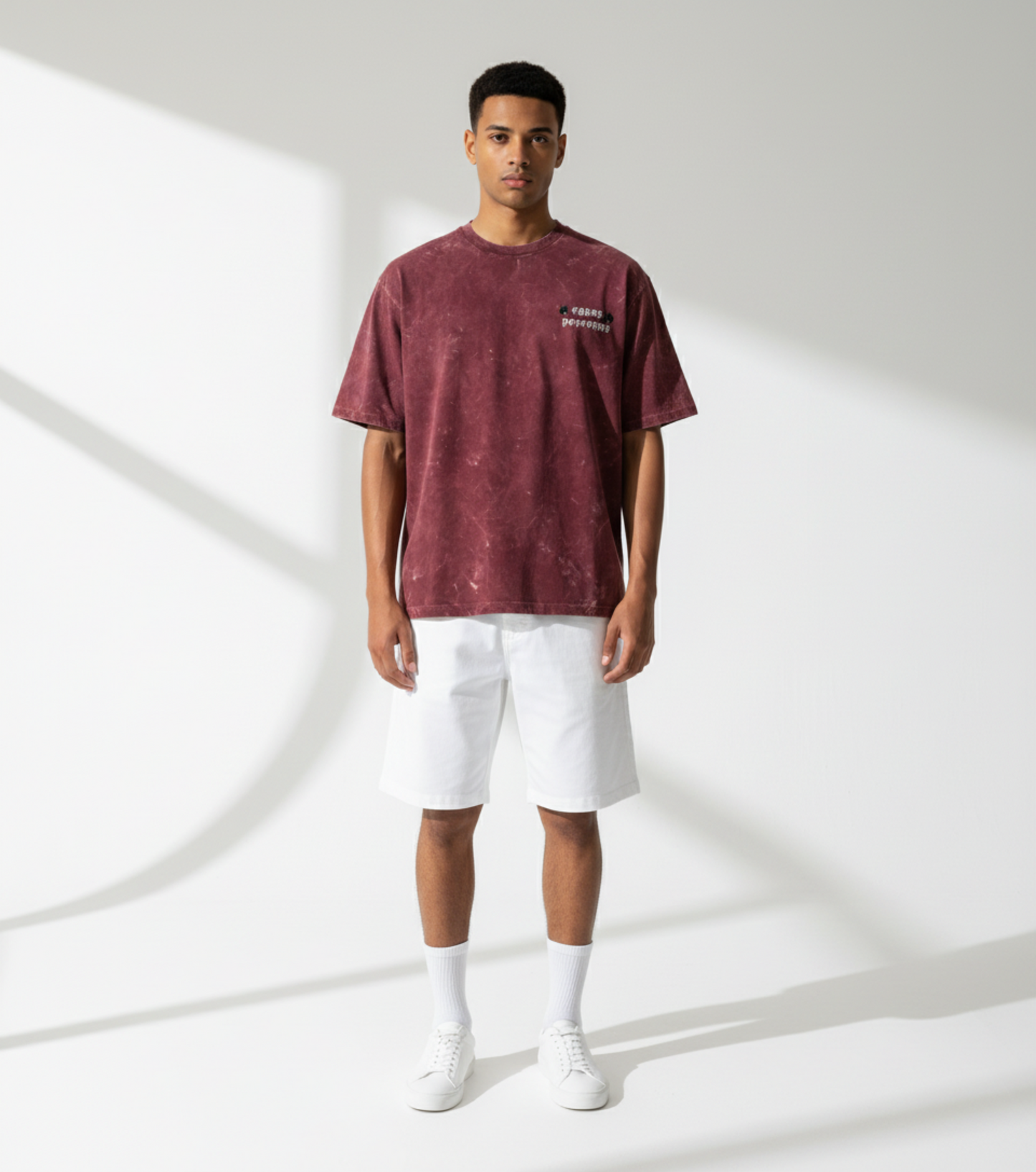 Chaos Descends Unisex Acid Washed Oversized Tee