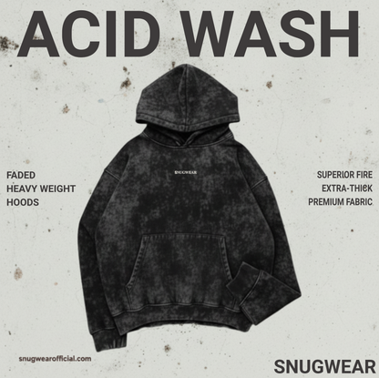 Unisex Acid Washed Hoodie