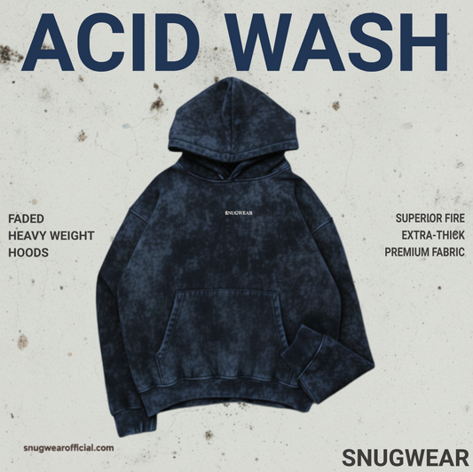 Unisex Acid Washed Hoodie