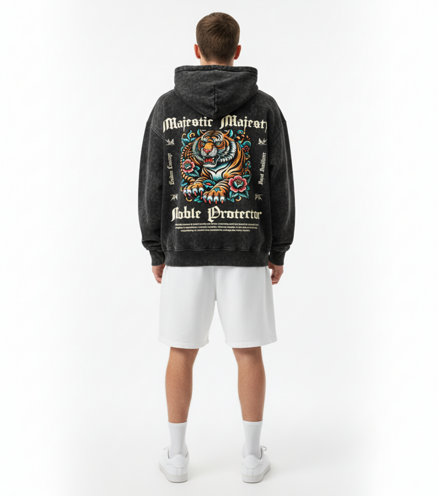 Majestic Protector Unisex Acid Washed Hoodie