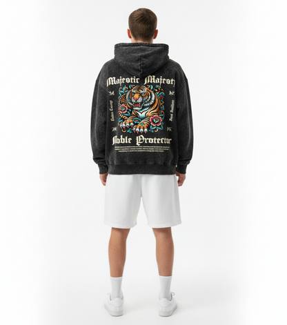 Majestic Protector Unisex Acid Washed Hoodie