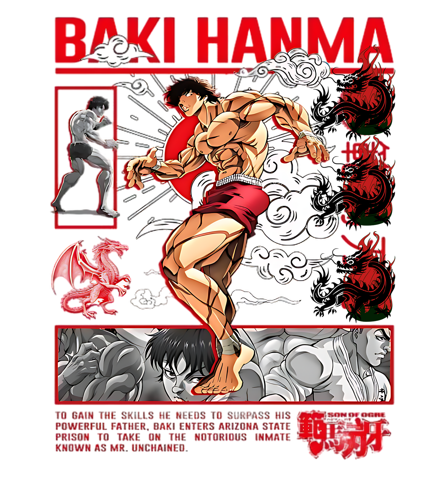 Baki Hanma Unisex Oversized Sweatshirt