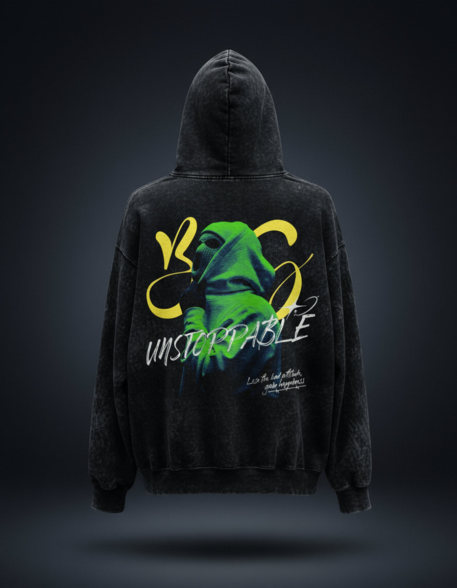 Unstoppable Unisex Acid Washed Hoodie