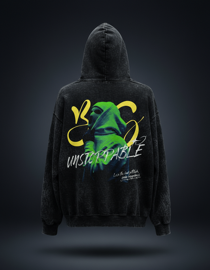 Unstoppable Unisex Acid Washed Hoodie