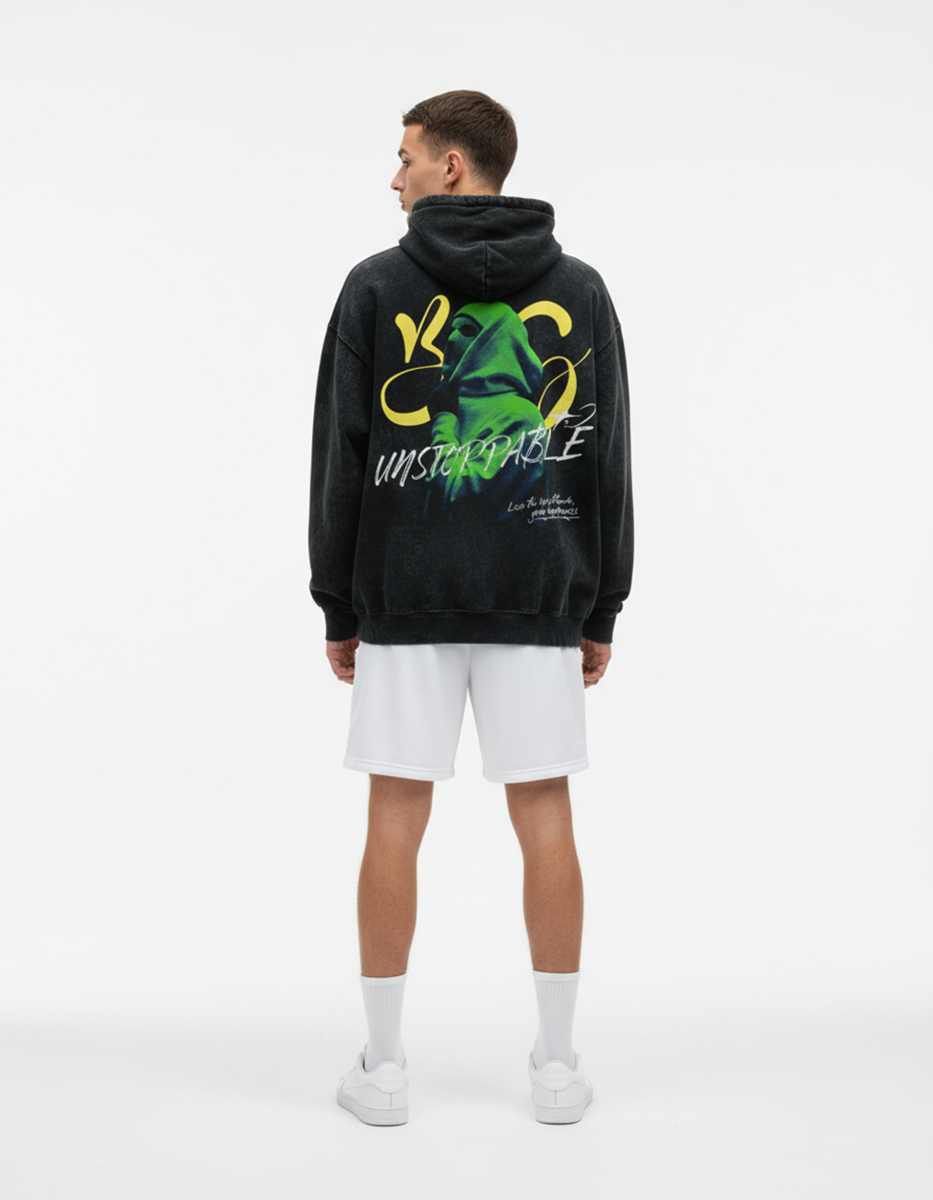 Unstoppable Unisex Acid Washed Hoodie