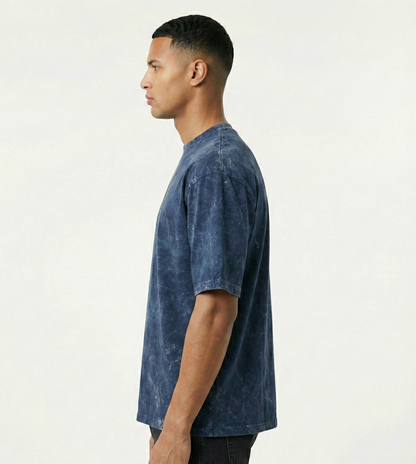 Midnight Blue Washed Oversized Tee