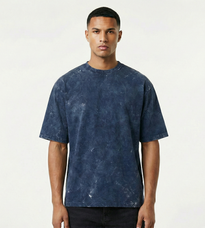 Midnight Blue Washed Oversized Tee