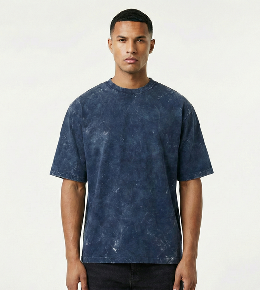 Midnight Blue Washed Oversized Tee
