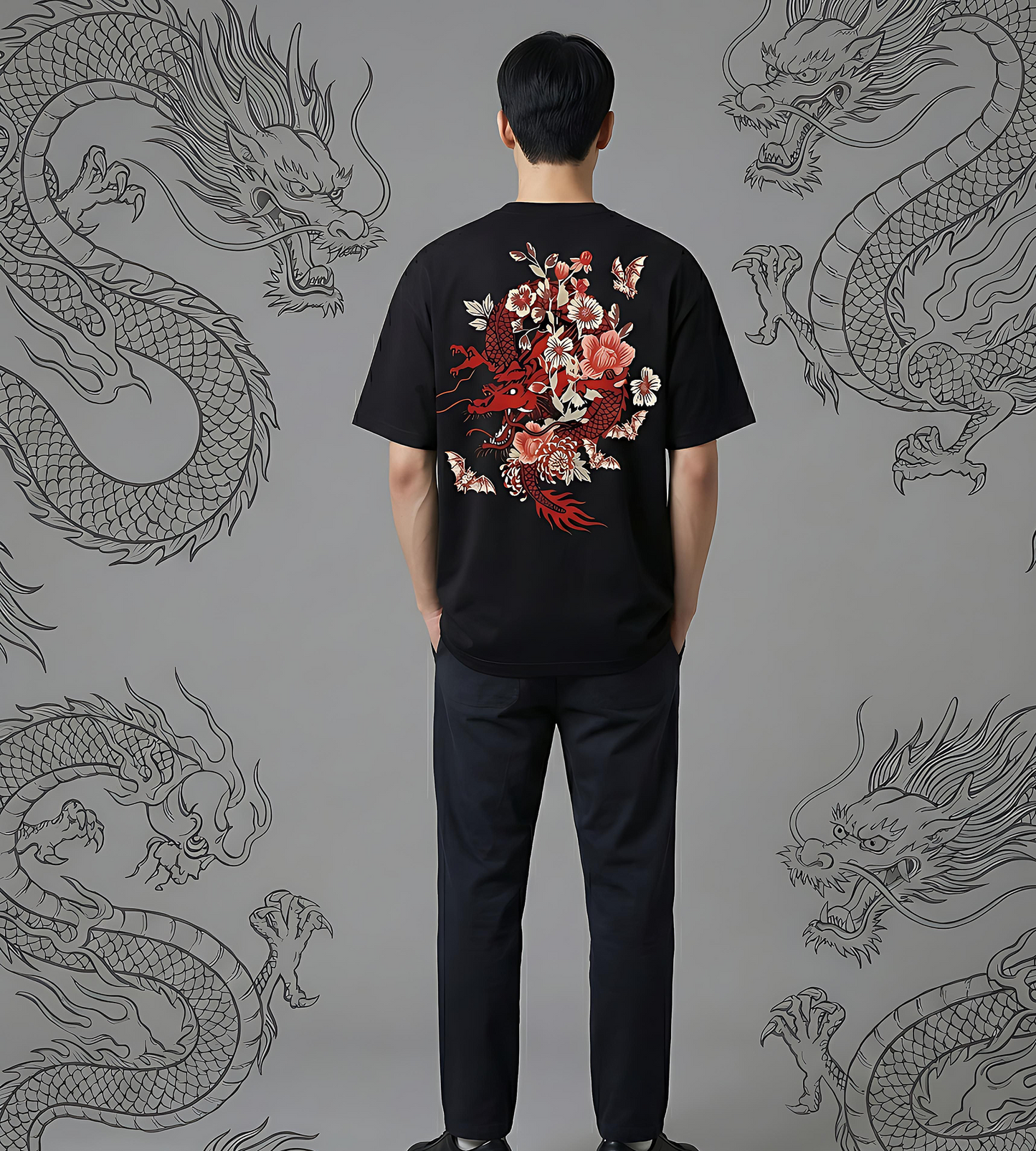 Serpent’s Echo Unisex Oversized Tee