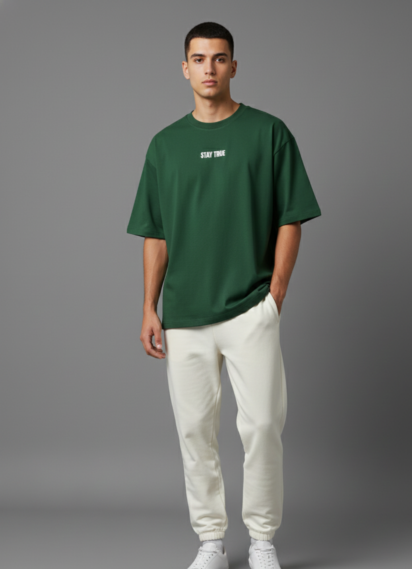 STAY TRUE Unisex Terry Oversized Tee