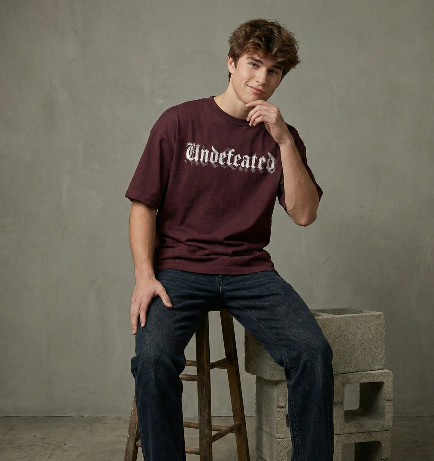 Undefeated Unisex Terry Oversized Tee