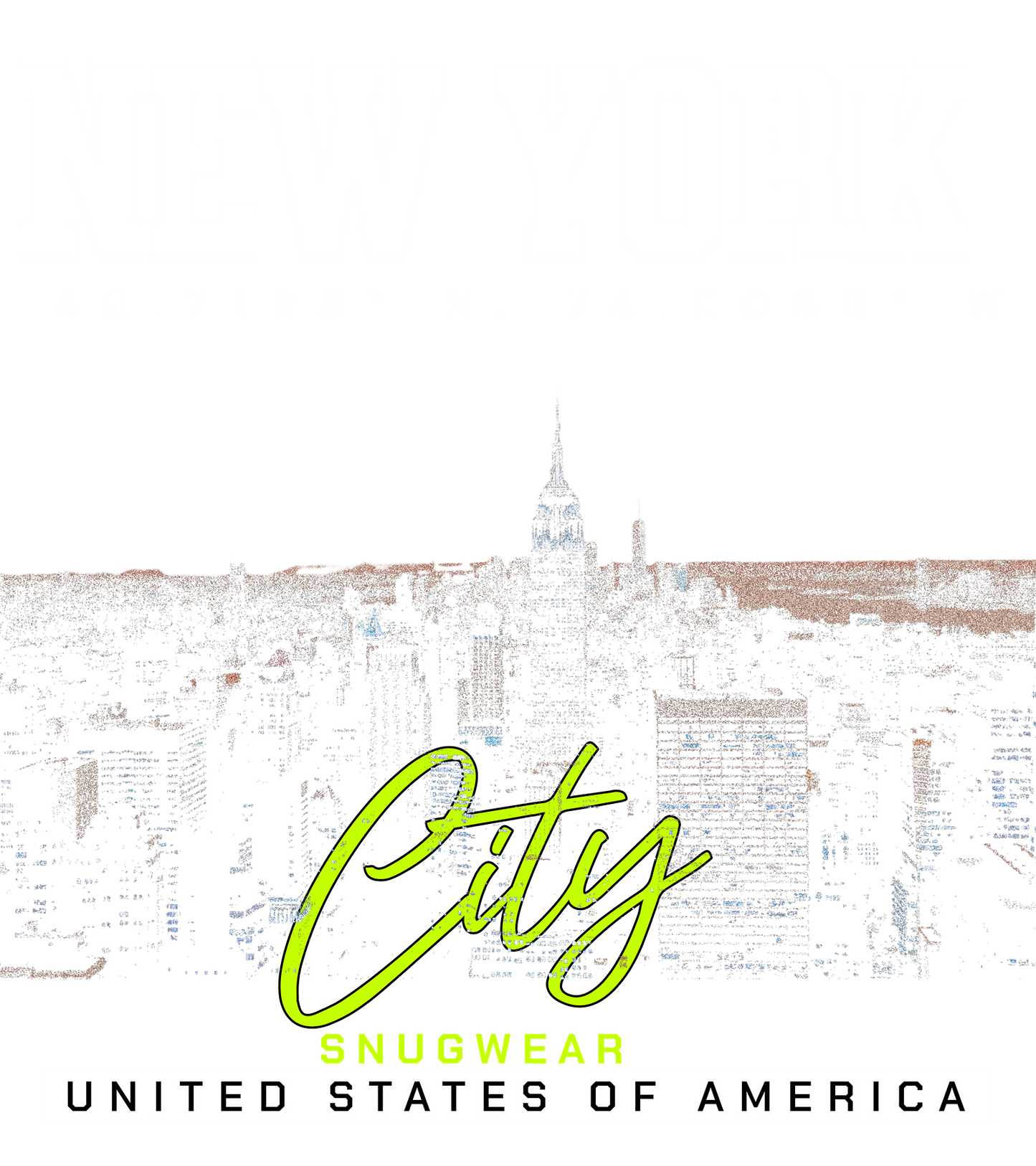 New York Skyline Oversized Hoodie