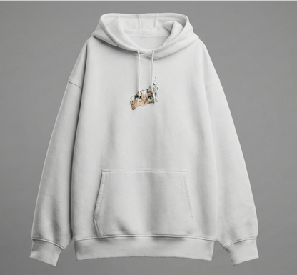 Minimal Sketch Oversized Hoodie