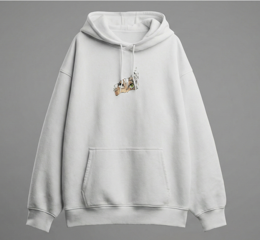 Minimal Sketch Oversized Hoodie