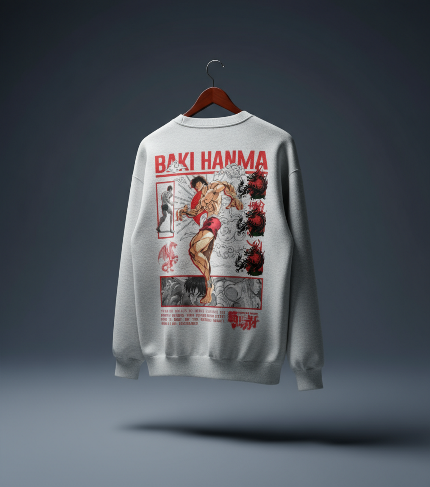 Baki Hanma Unisex Oversized Sweatshirt