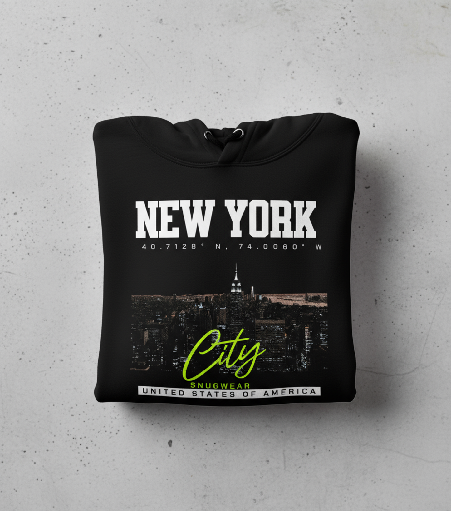 New York Skyline Oversized Hoodie