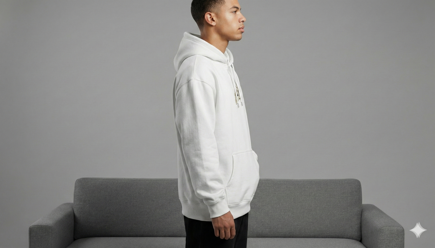 Minimal Sketch Oversized Hoodie