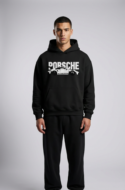 Porsche Blueprint Oversized Hoodie